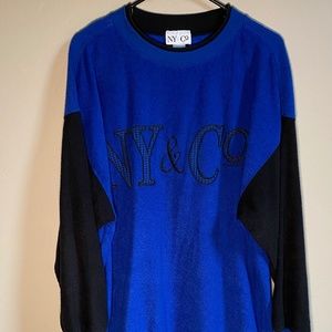Vintage NY&Co Pullover Royal Blue